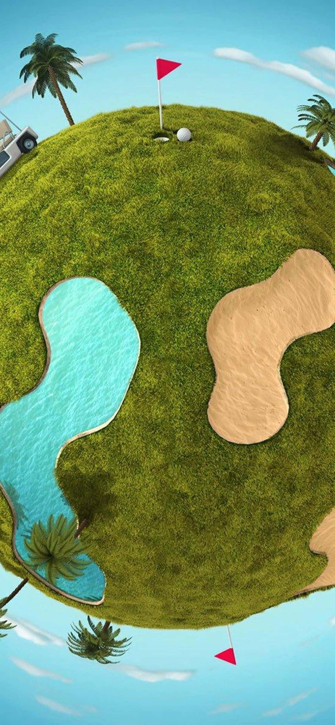 Gør dig klar til en spændende runde fantastisk golf Wallpapers