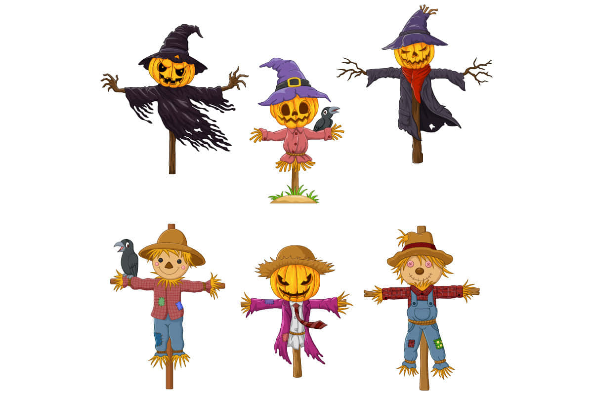 Gør dig klar til en uhyggelig halloween med disse venlige tegneseriemonstre Wallpapers