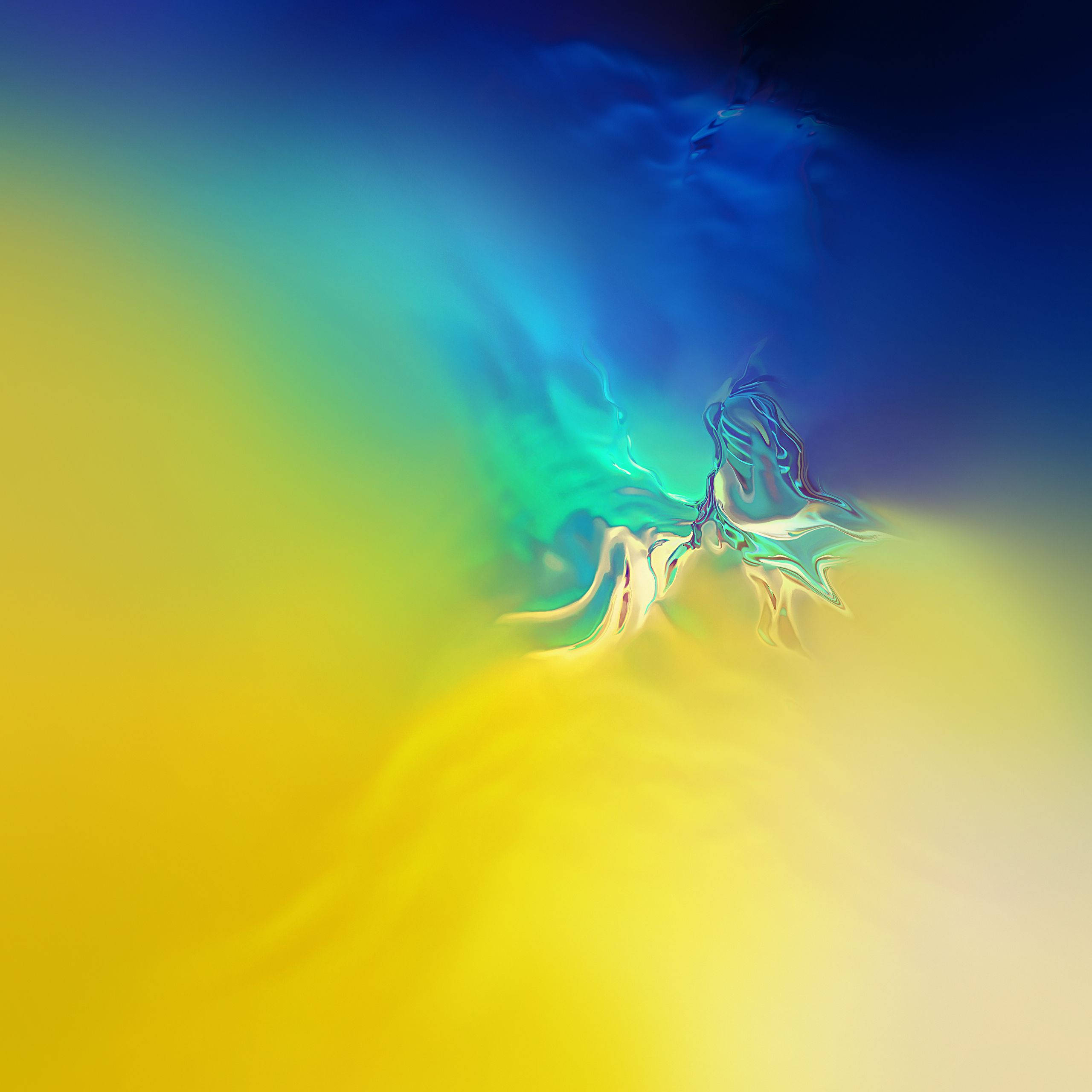 Gør din telefon lysere med Samsung S10 farverige cover Wallpapers