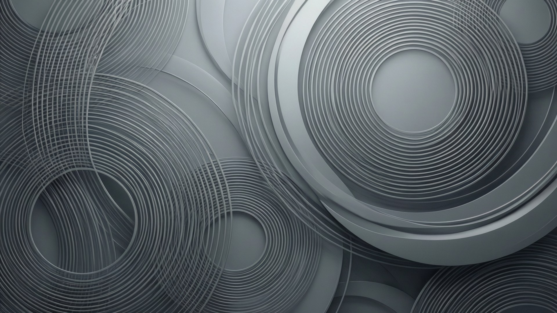 Grå abstrakte cirkler Wallpapers