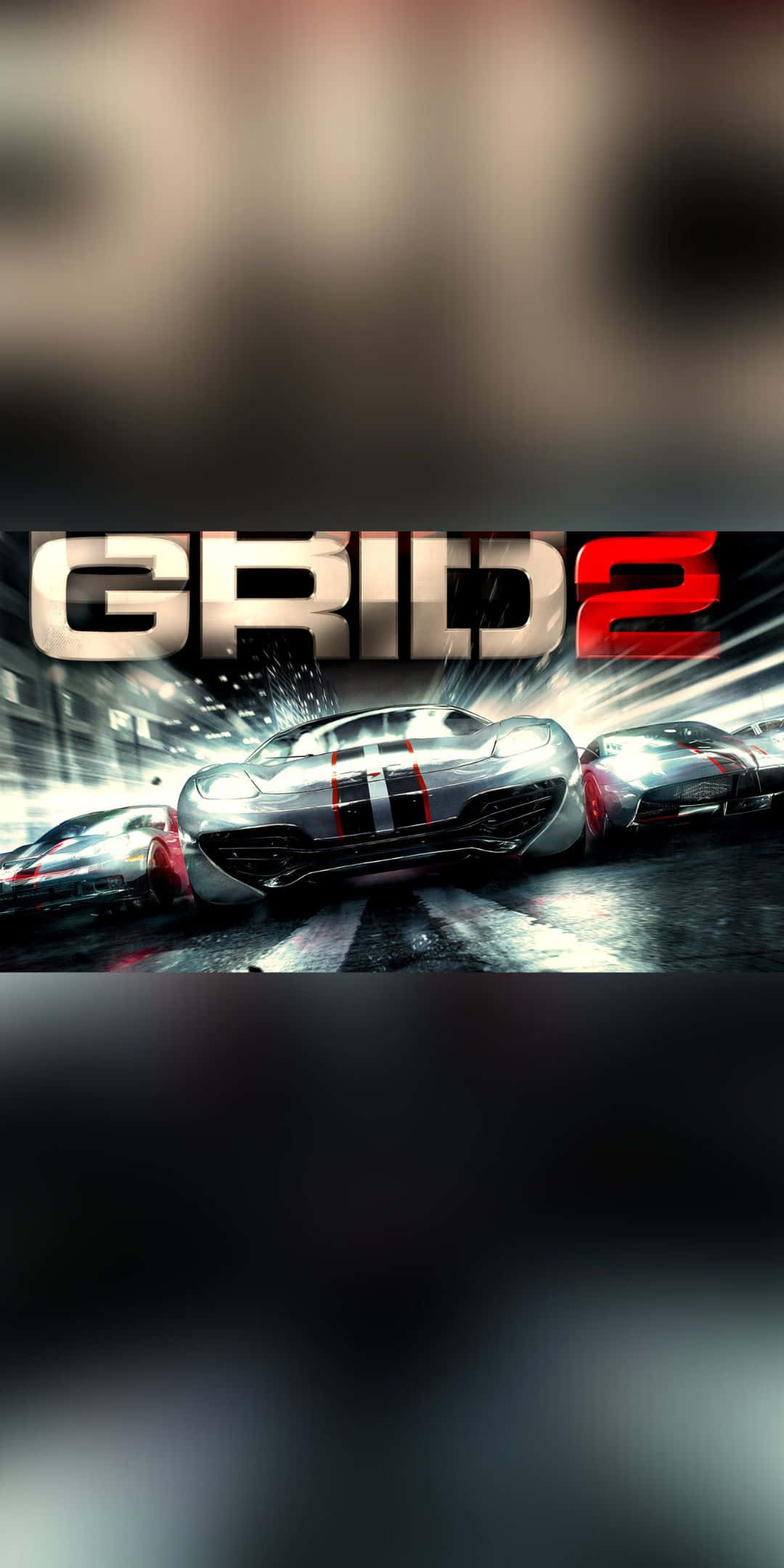 Grå bilplakat Pixel 3 Grid 2 Baggrund Wallpapers