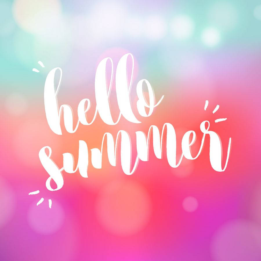 Gradient Hej Sommer Grafik Wallpapers