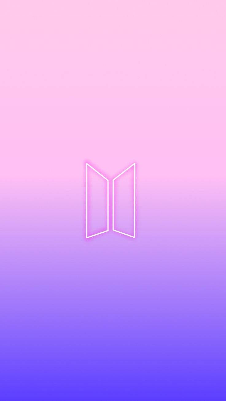 Gradient lilla BTS-logo Wallpapers