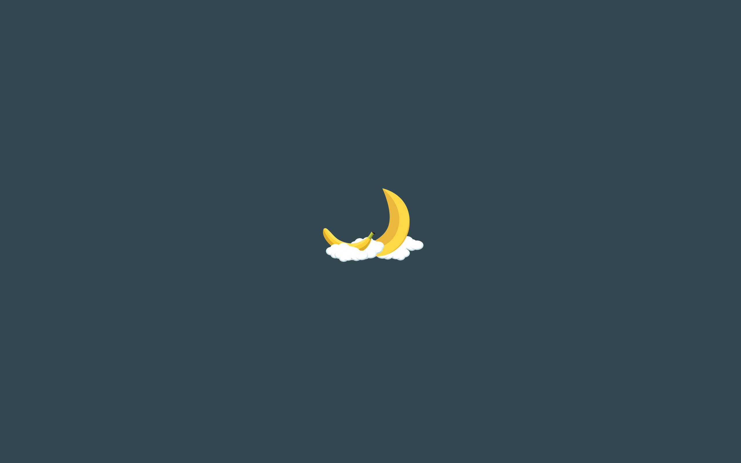 Grafisk design bananer på skyer Wallpapers
