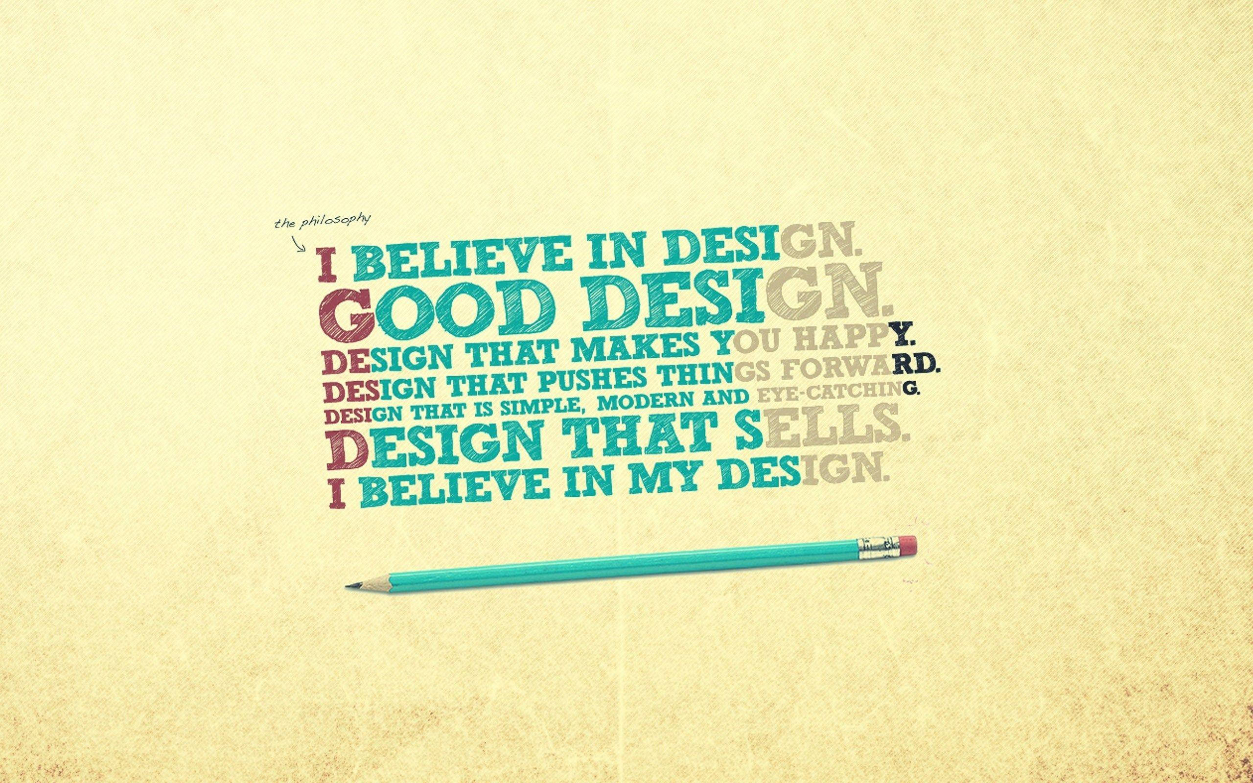 Grafisk design inspirerende citat med blyant Wallpapers