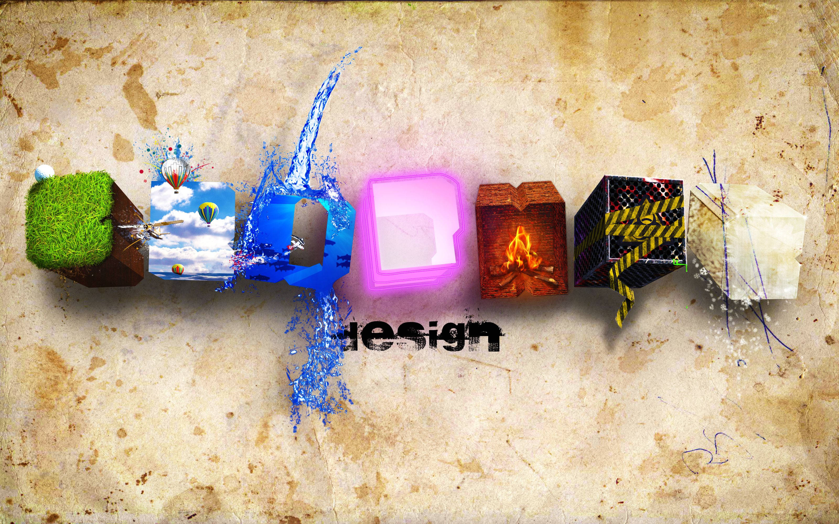 Grafisk design terninger med elementer Wallpapers