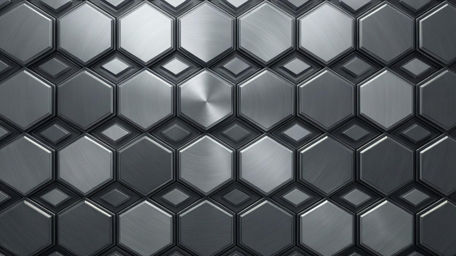 Gråt sekskantmønster Wallpapers