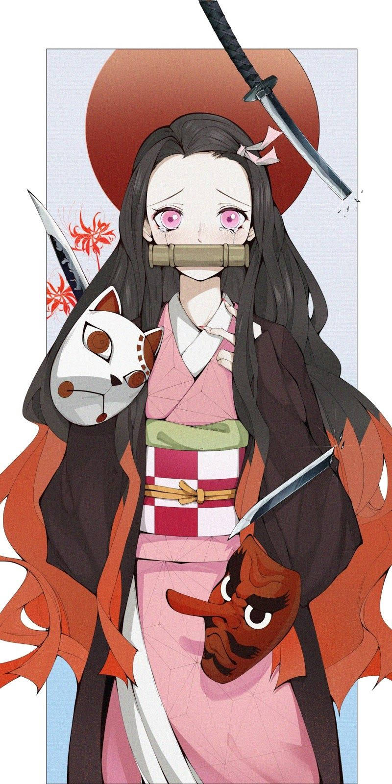 Grædende Demon Slayer Nezuko Wallpapers