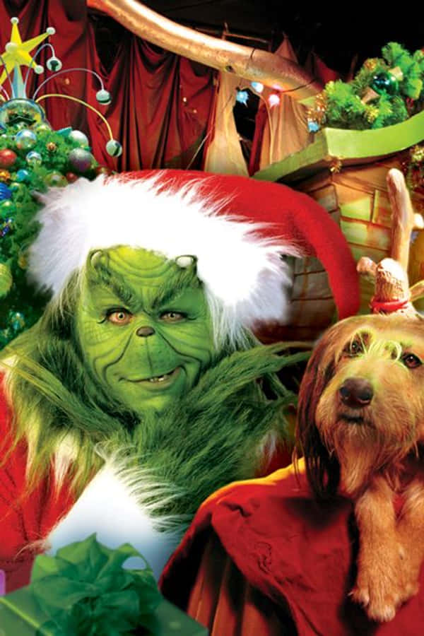 Grinch jul iPhone hund Wallpapers