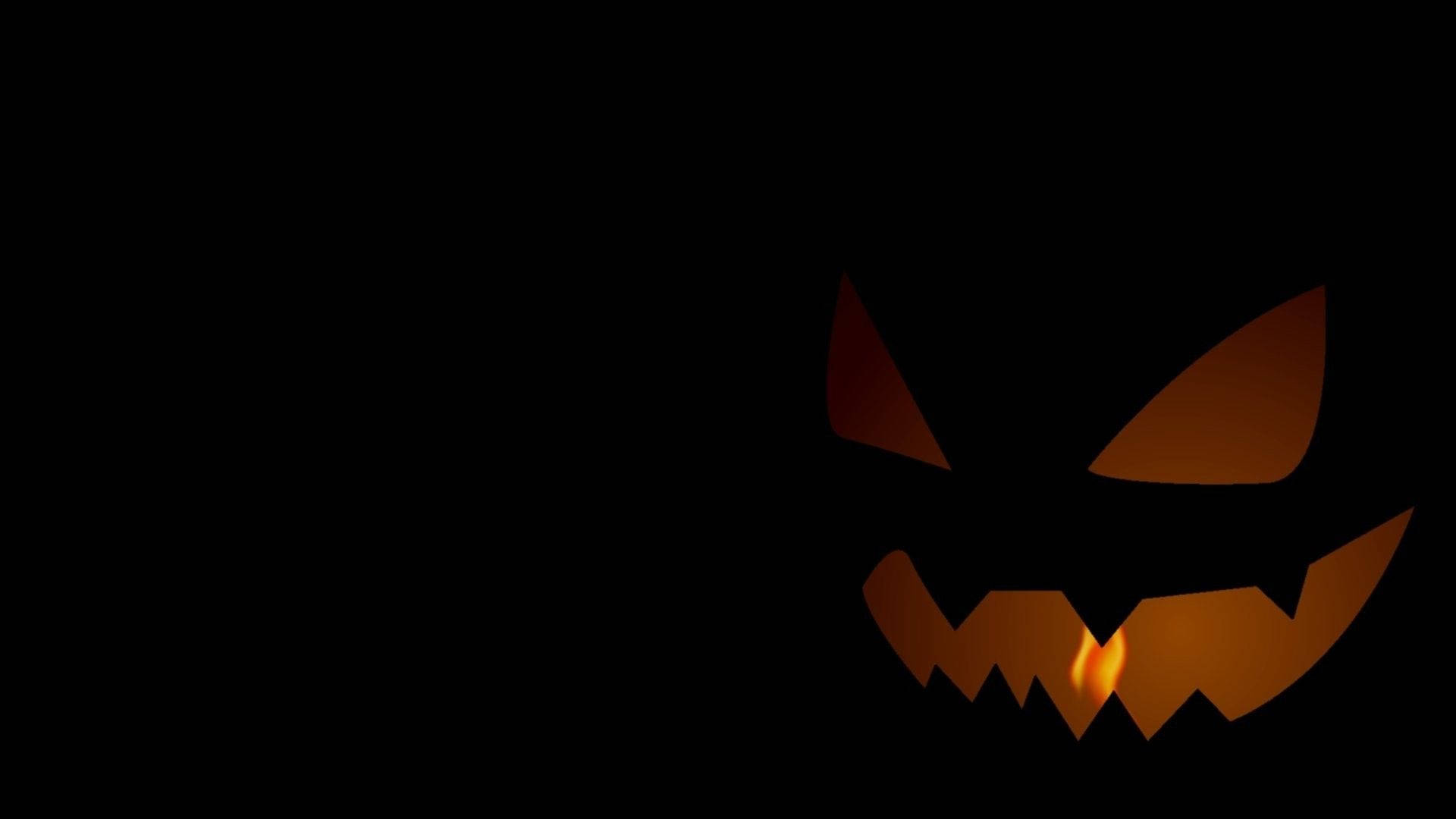 Grinende græskar med glød til Halloween Wallpapers