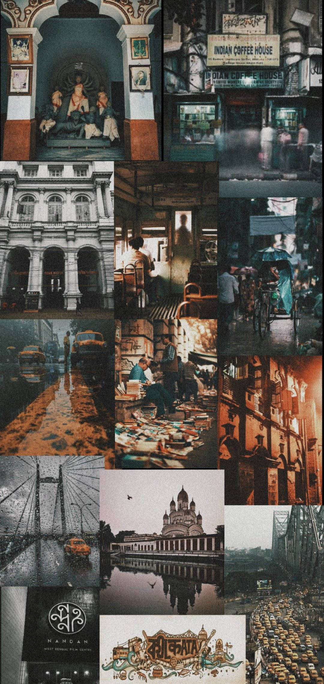 Gritty indisk æstetisk collage Wallpapers