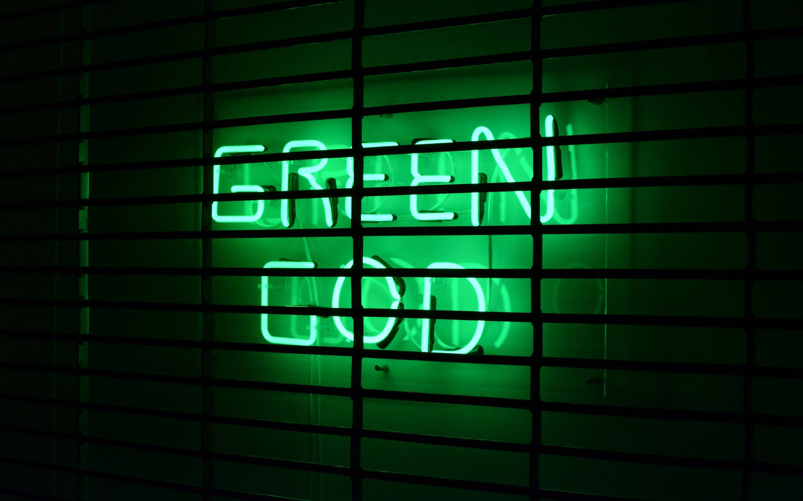 Grøn Gud Neongrøn Æstetik Wallpapers