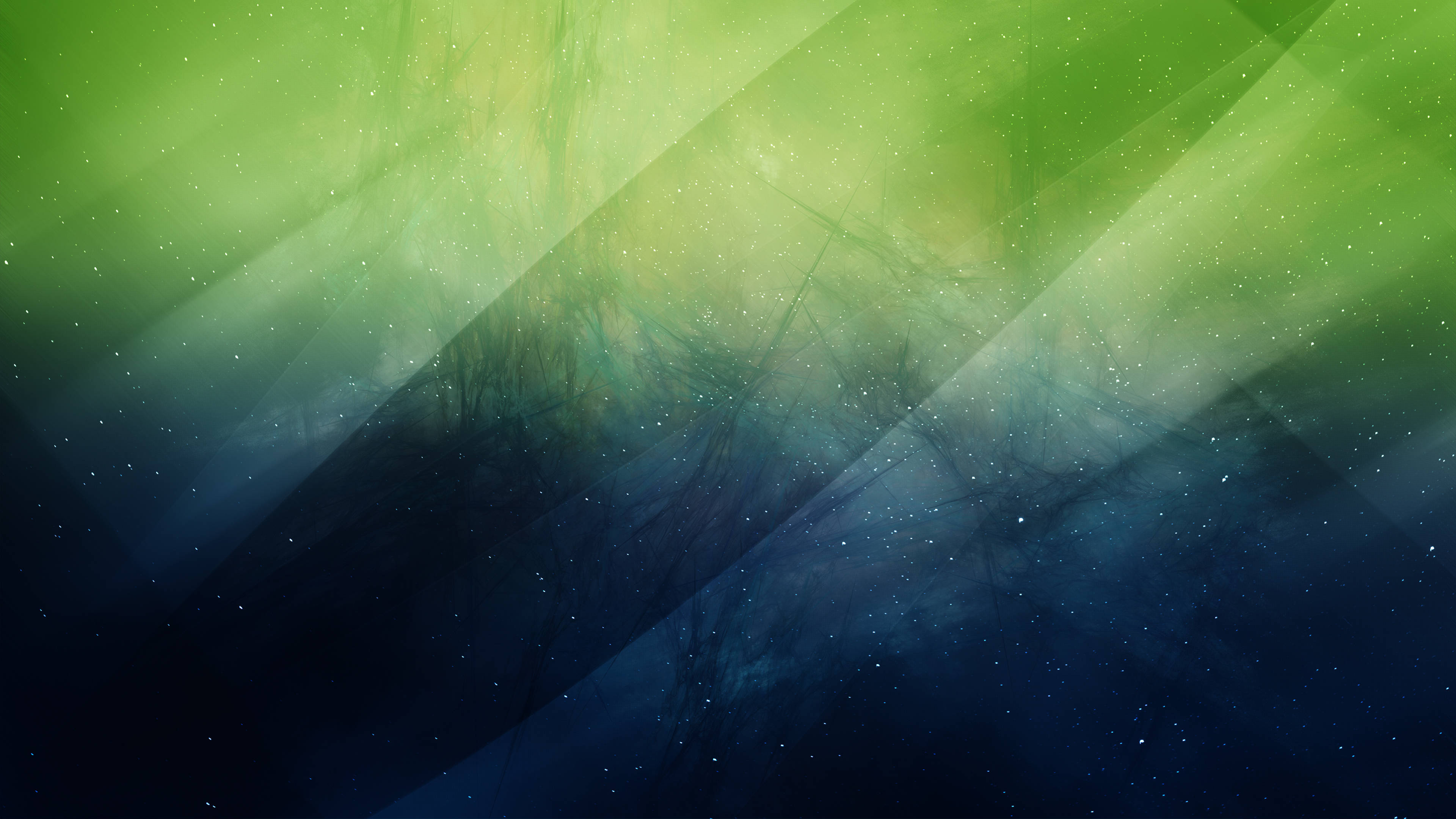 Grøn himmel med stjerner Wallpapers