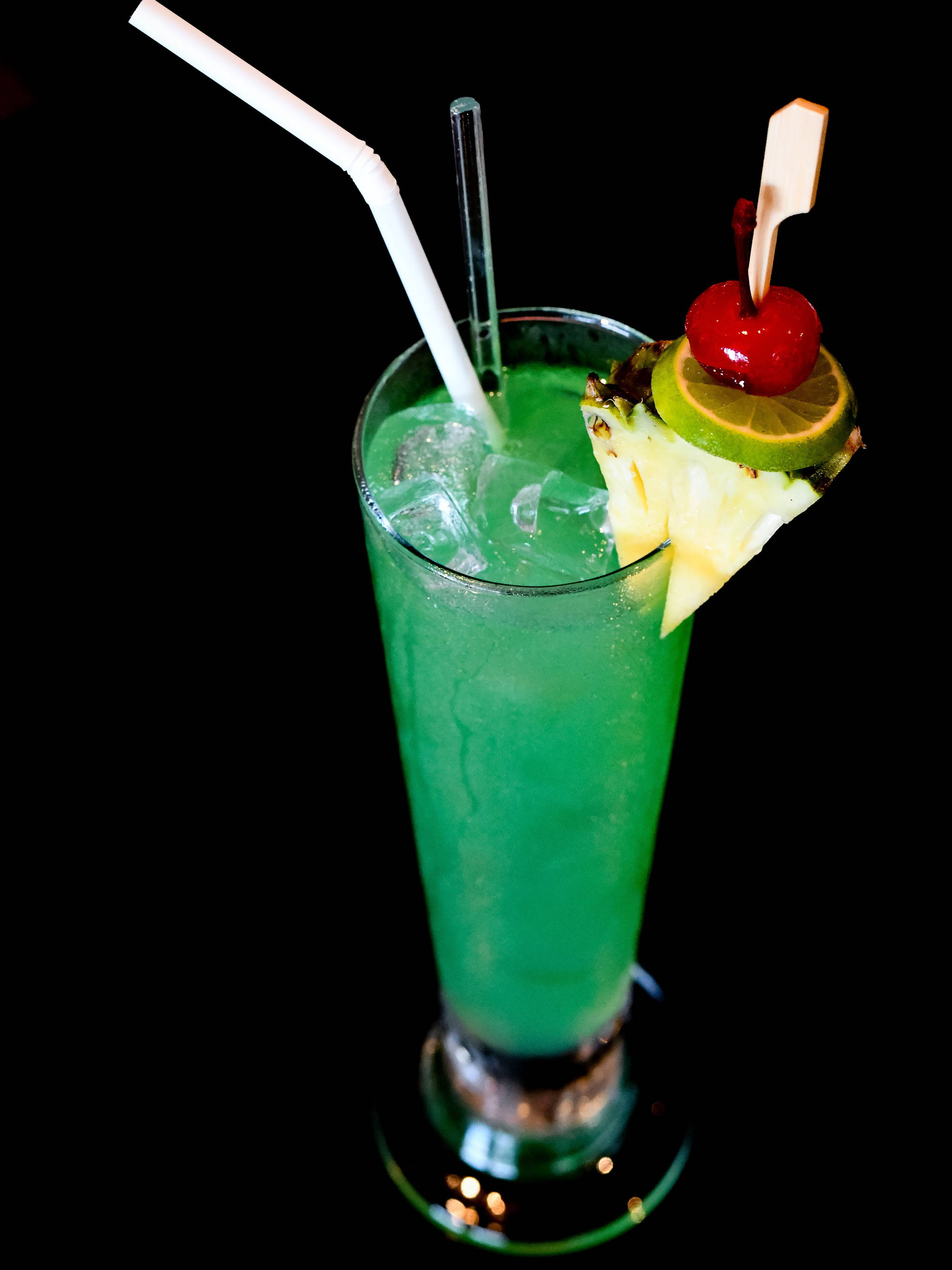 Grøn Iguana Tropisk Drink Wallpapers