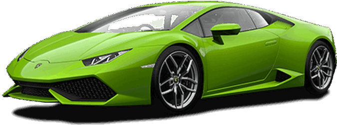 Grøn Lamborghini Huracan Evo set fra siden Wallpapers