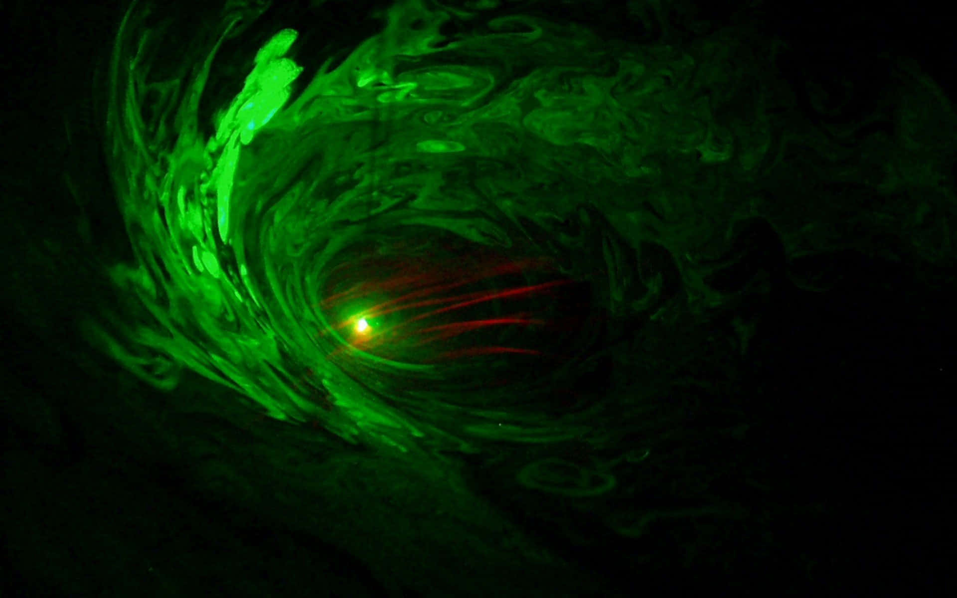 Grøn LED-lys i tunnel Wallpapers