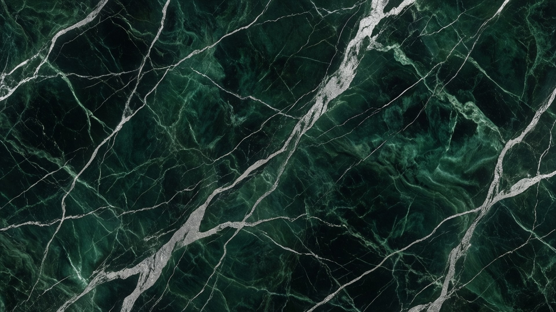 Grøn marmor med sølvårer Wallpapers