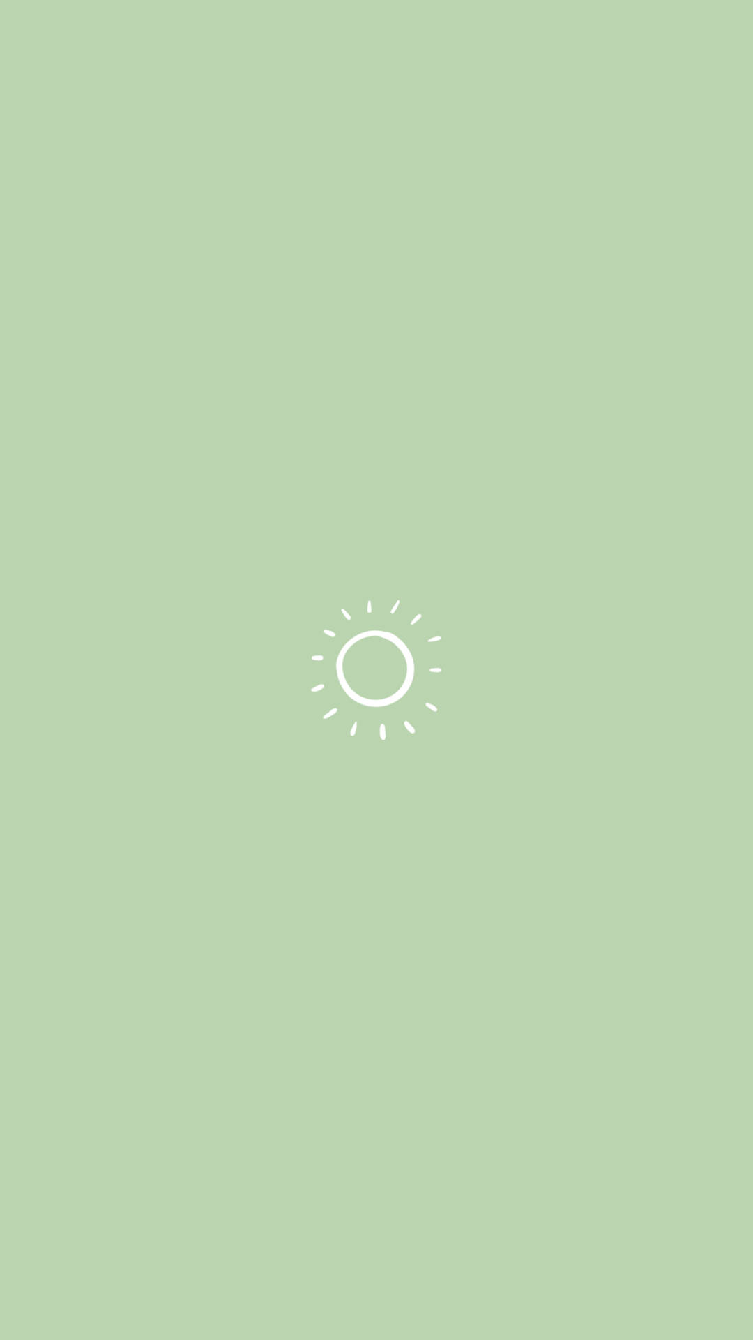 Grøn pastel iPhone solkunst Wallpapers