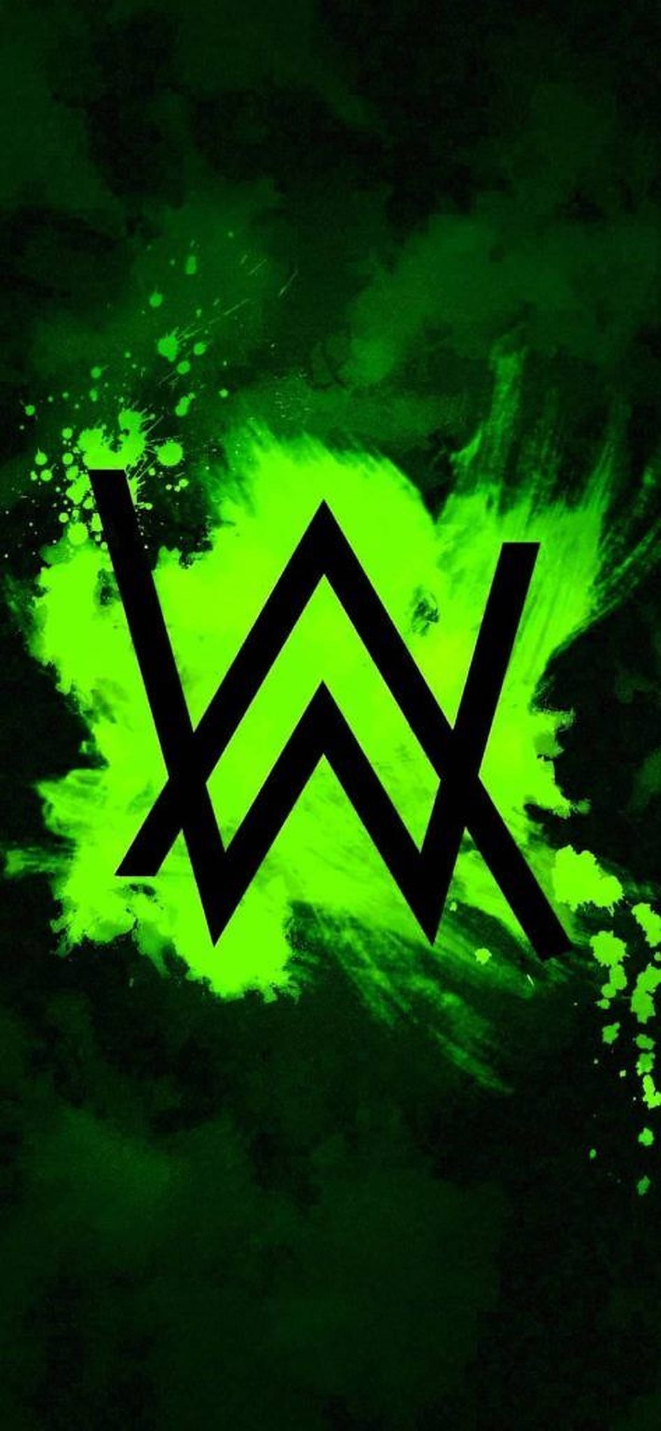Grøn Alan Walker Logo Wallpapers