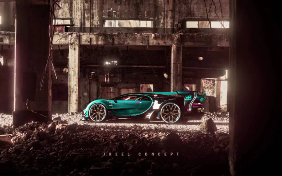Grøn Bugatti Chiron 4K Wallpapers