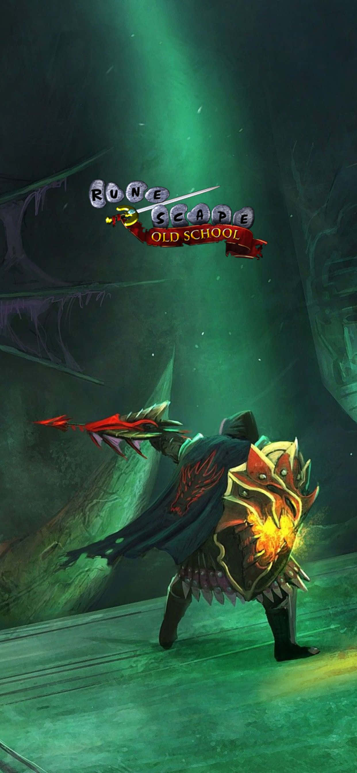 Grøn Hjemmeskærm iPhone Xs Max Runescape Oldschool Baggrund Wallpapers