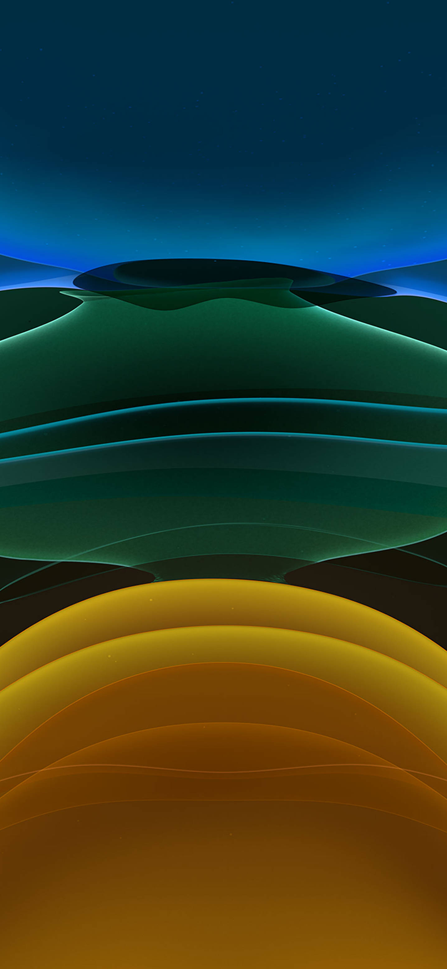 Grøn Og Gul Abstrakt iOS 11 Wallpapers