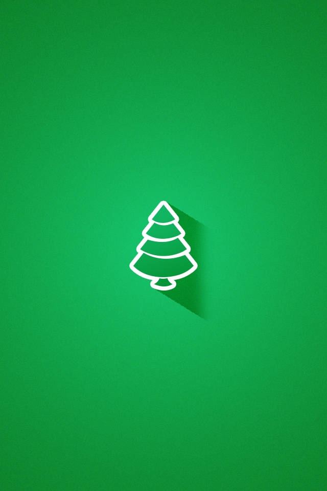 Grøn Simpel Jul Wallpapers