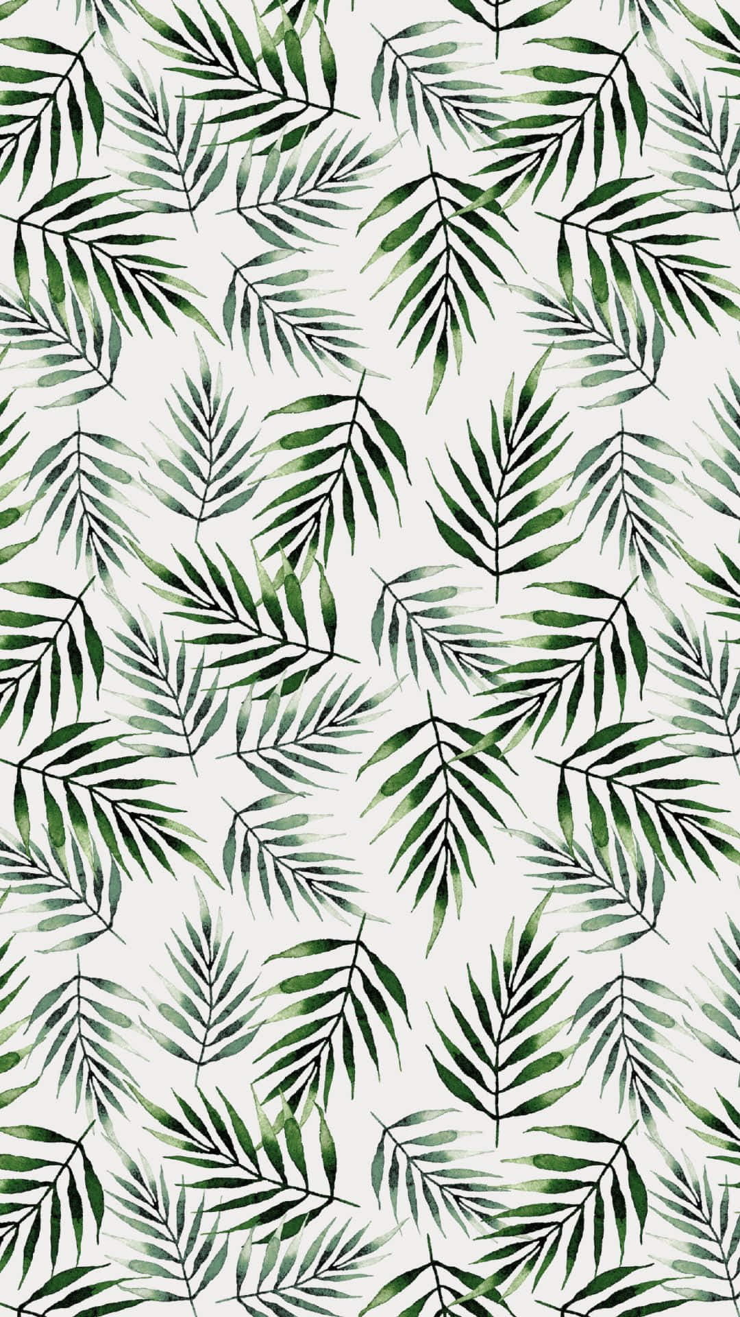 Grønne blade æstetisk VSCO mønsterbaggrund Wallpapers