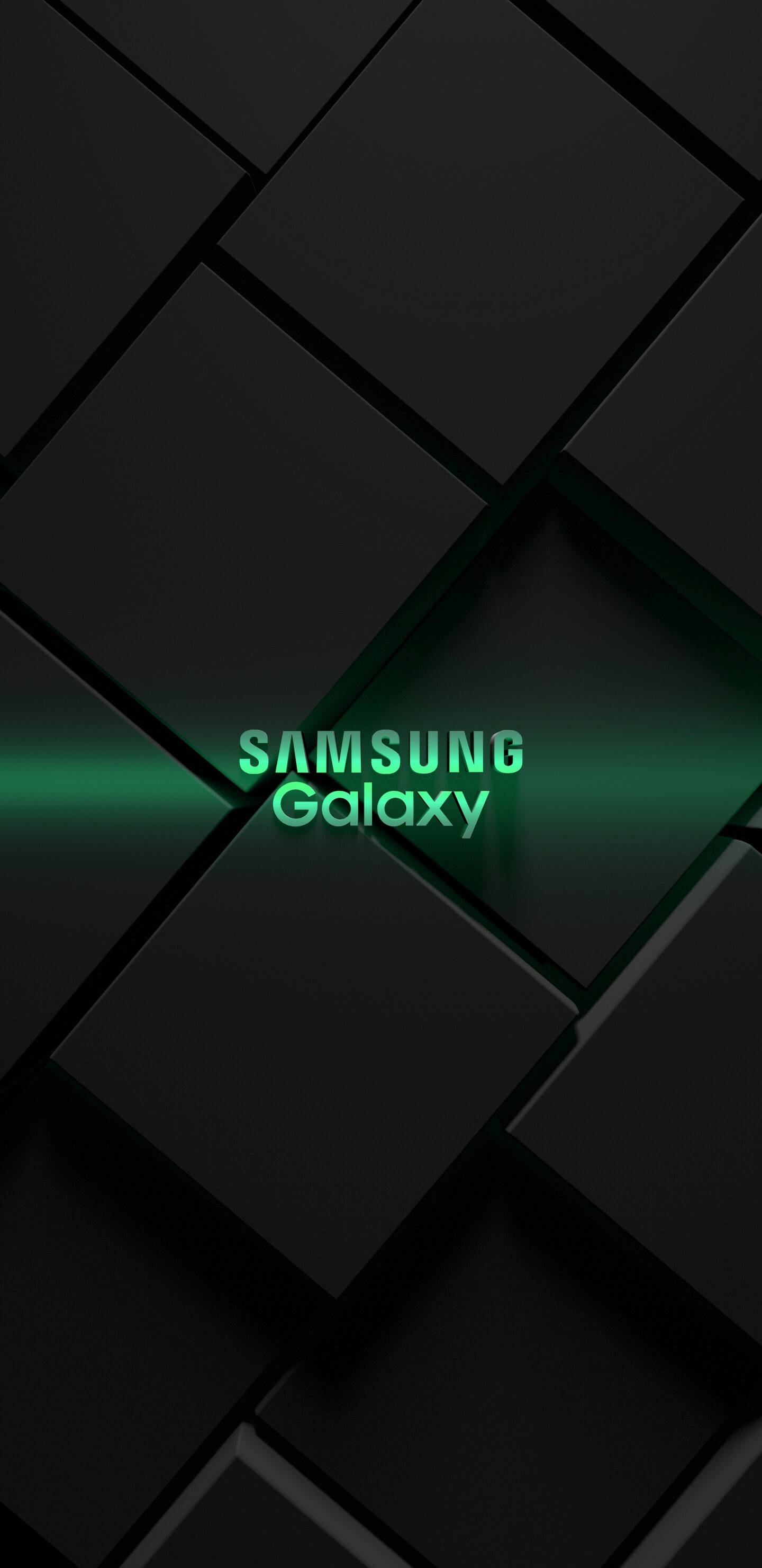 Grønt Samsung Galaxy Cube Mønster Wallpapers