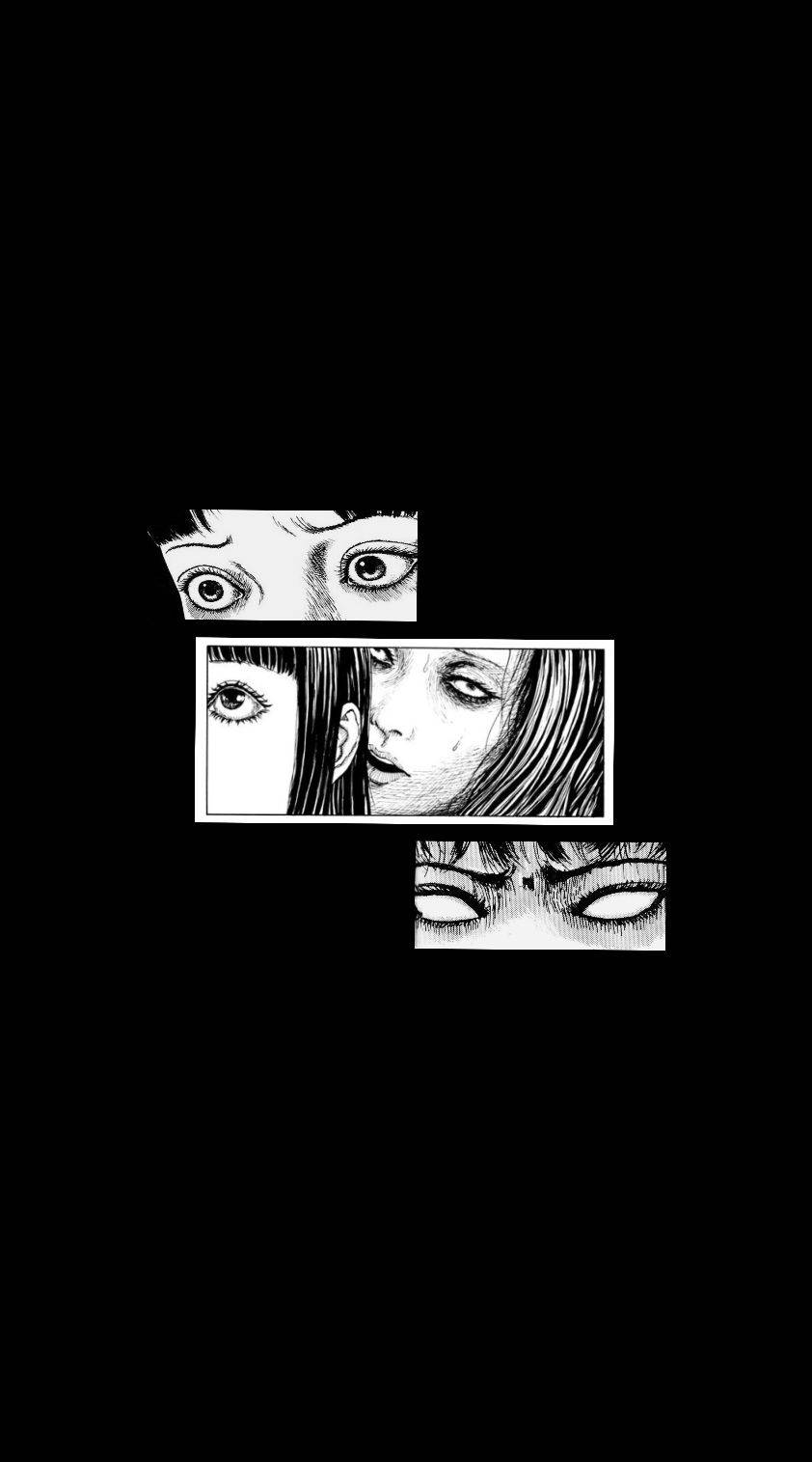 Grotesk skønhed i Junji Itos manga-kunst Wallpapers