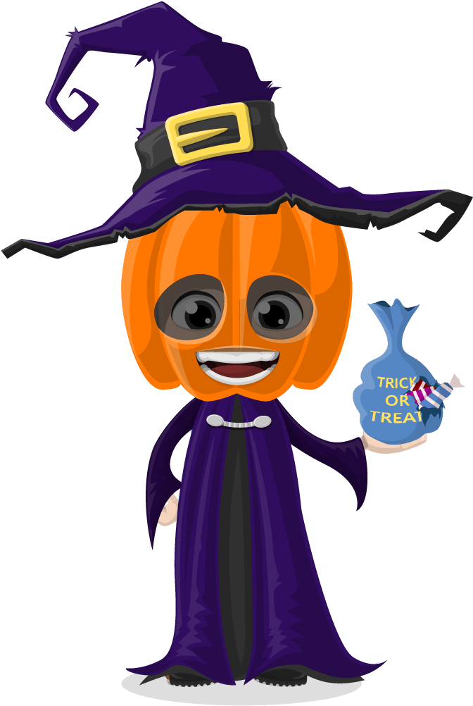Græskarheks tegneserie Halloween Wallpapers