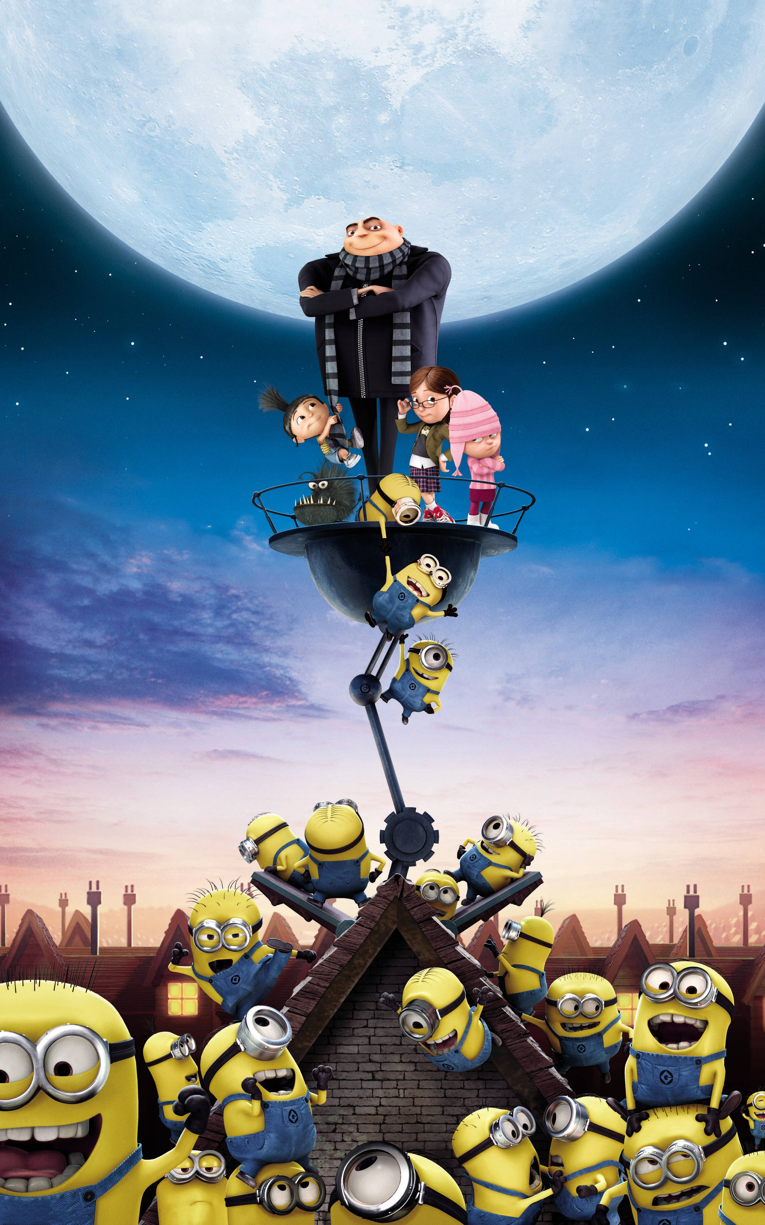 Gru Piger Og Minions Wallpapers