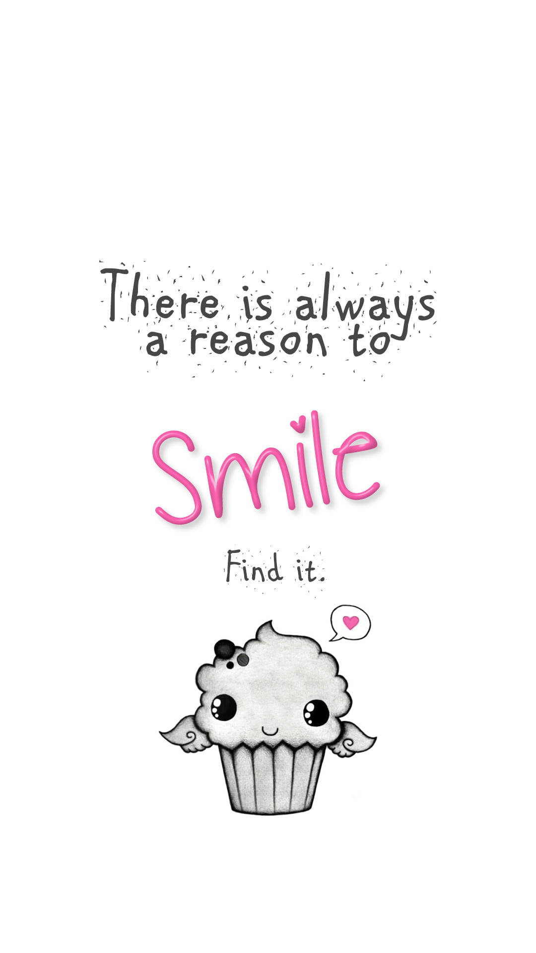 Grund til at smile søde citater Wallpapers