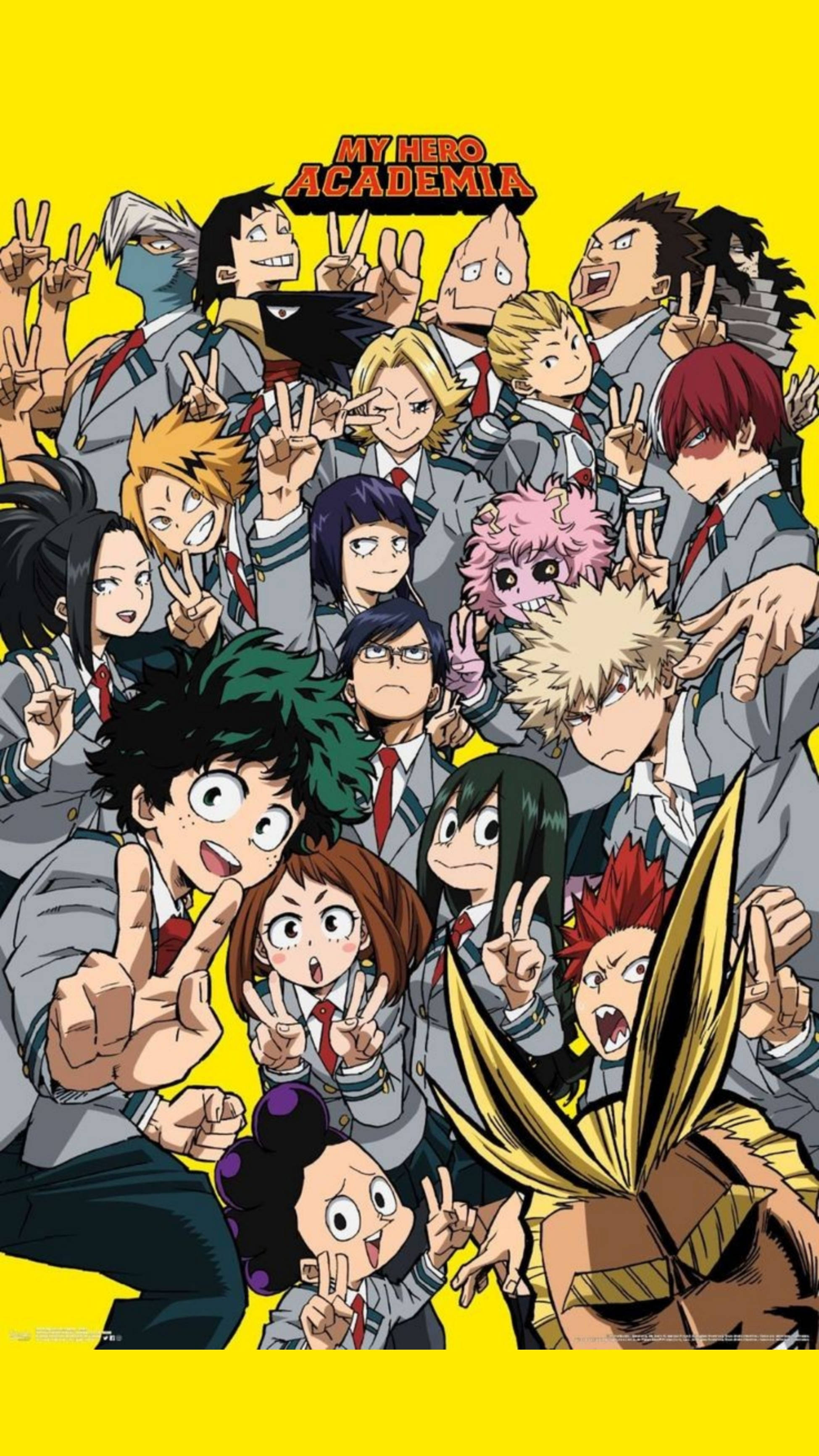 Gruppeplakat My Hero Academia iPhone Wallpapers