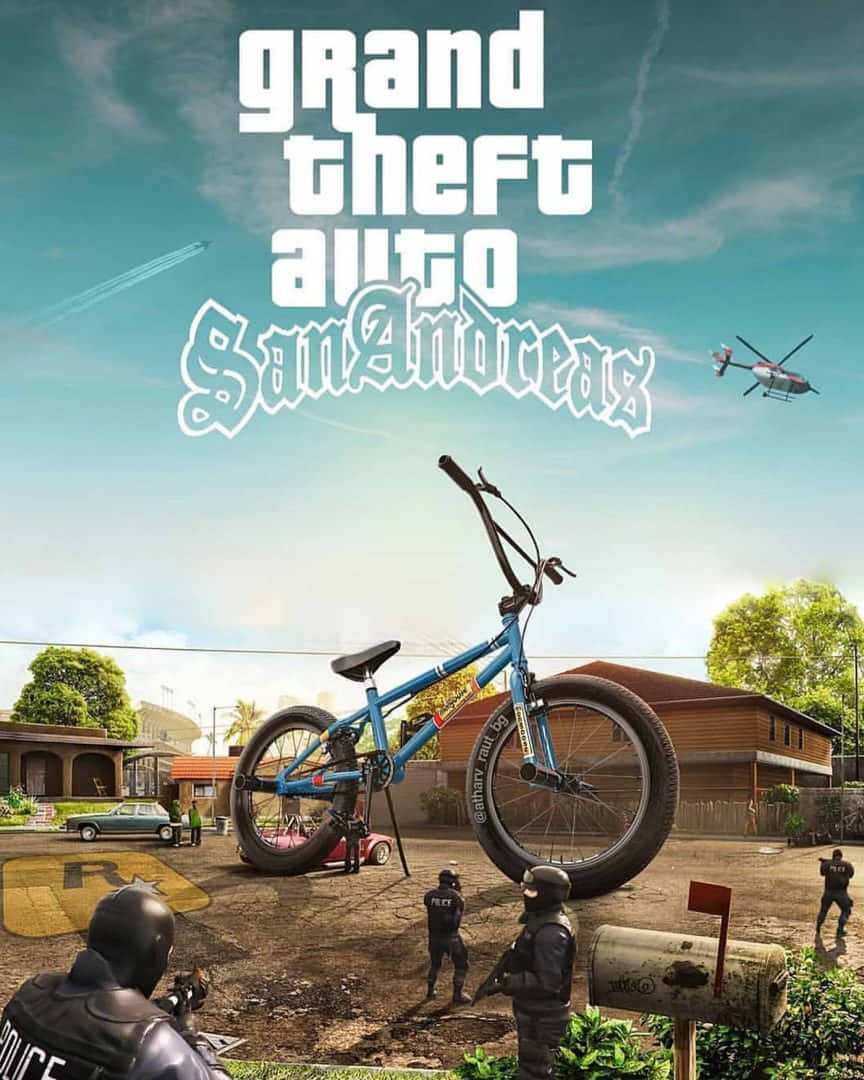 Gta Baggrund Grand Theft Auto San Andreas Stor BMX Cykel Wallpapers