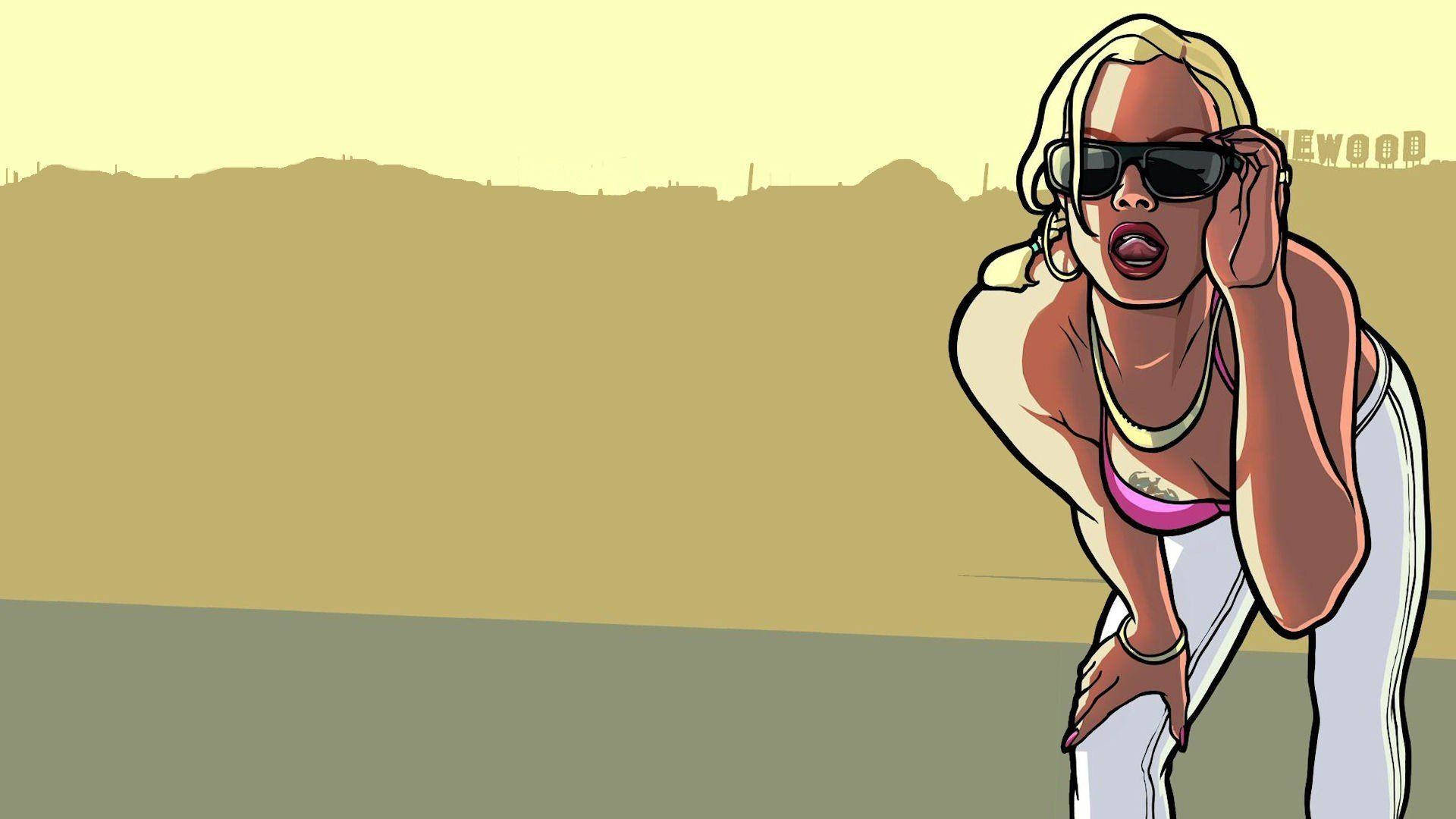 GTA SA 4K Blond pige Wallpapers