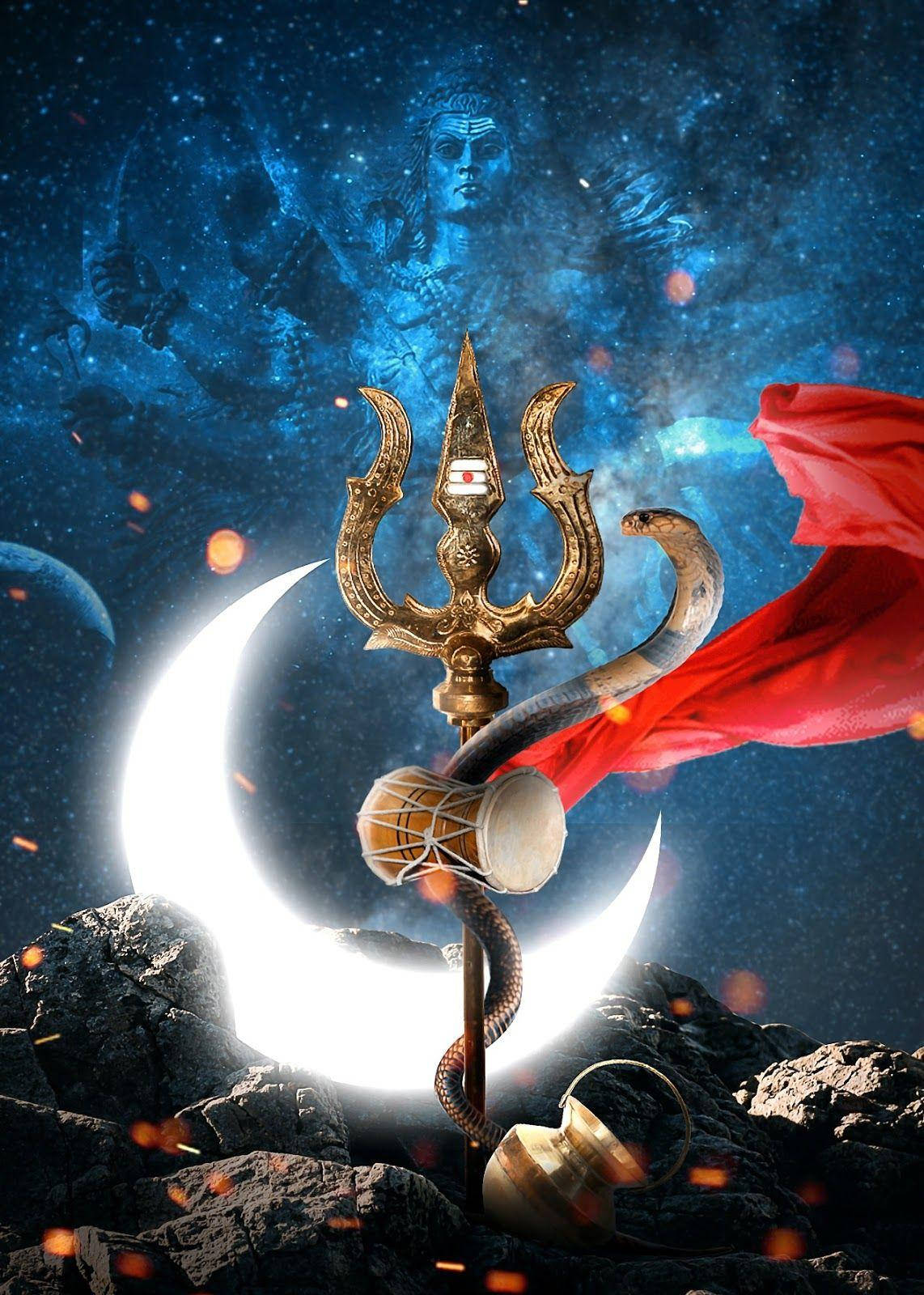 Gud Mobil Shiva Symbolik Trident Vasuki Wallpapers