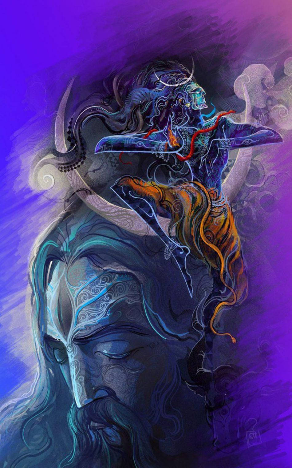 Gud Mobil Shiva Hindu Gud Kunstværk Wallpapers