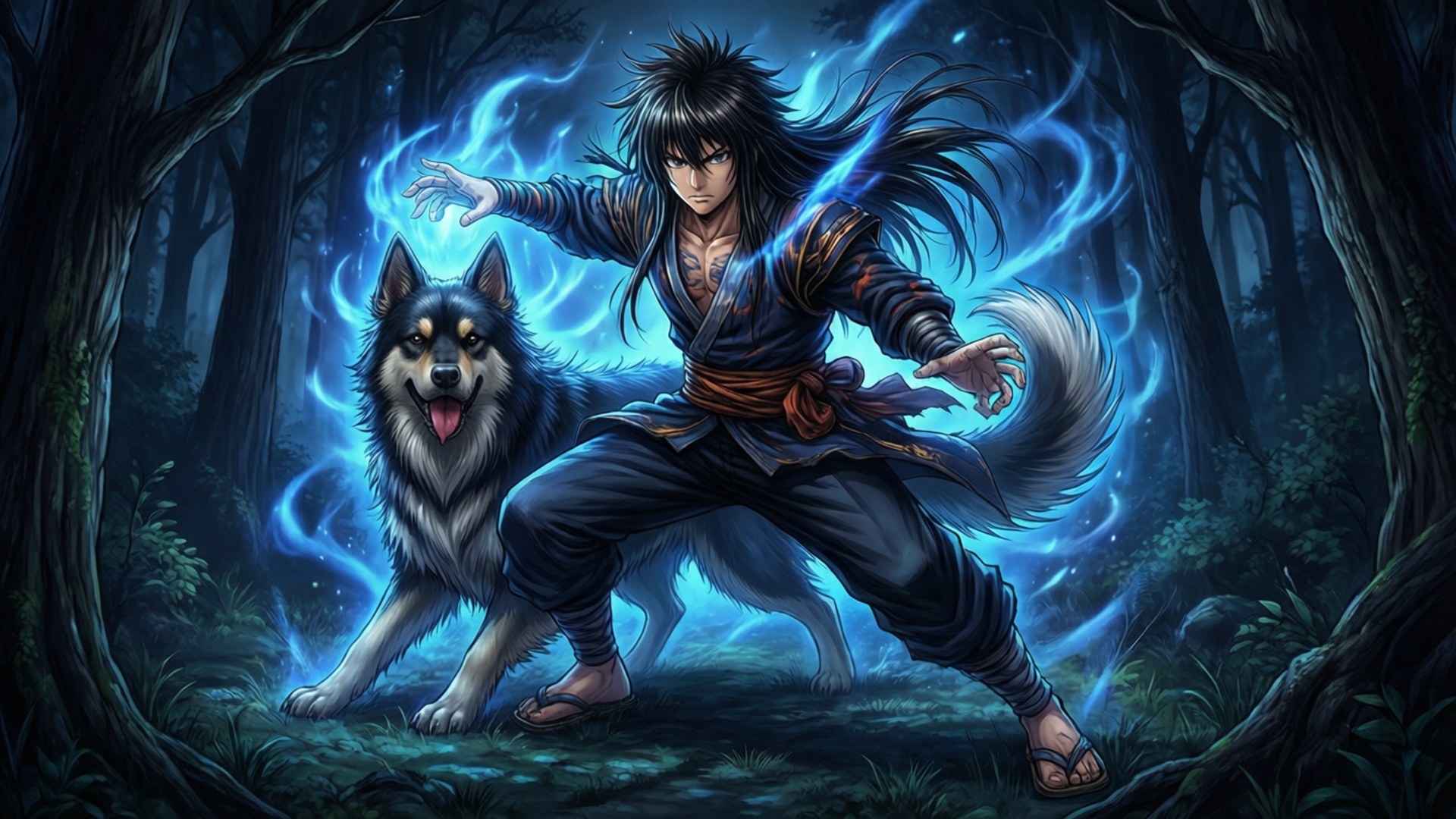 Guddommelig hunds nattejagt Wallpapers