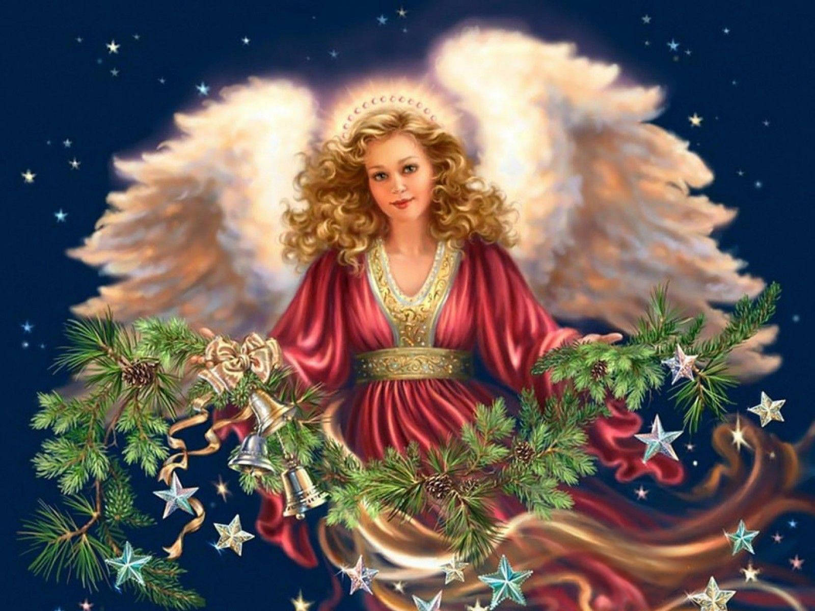 Guddommelig juleengel Wallpapers