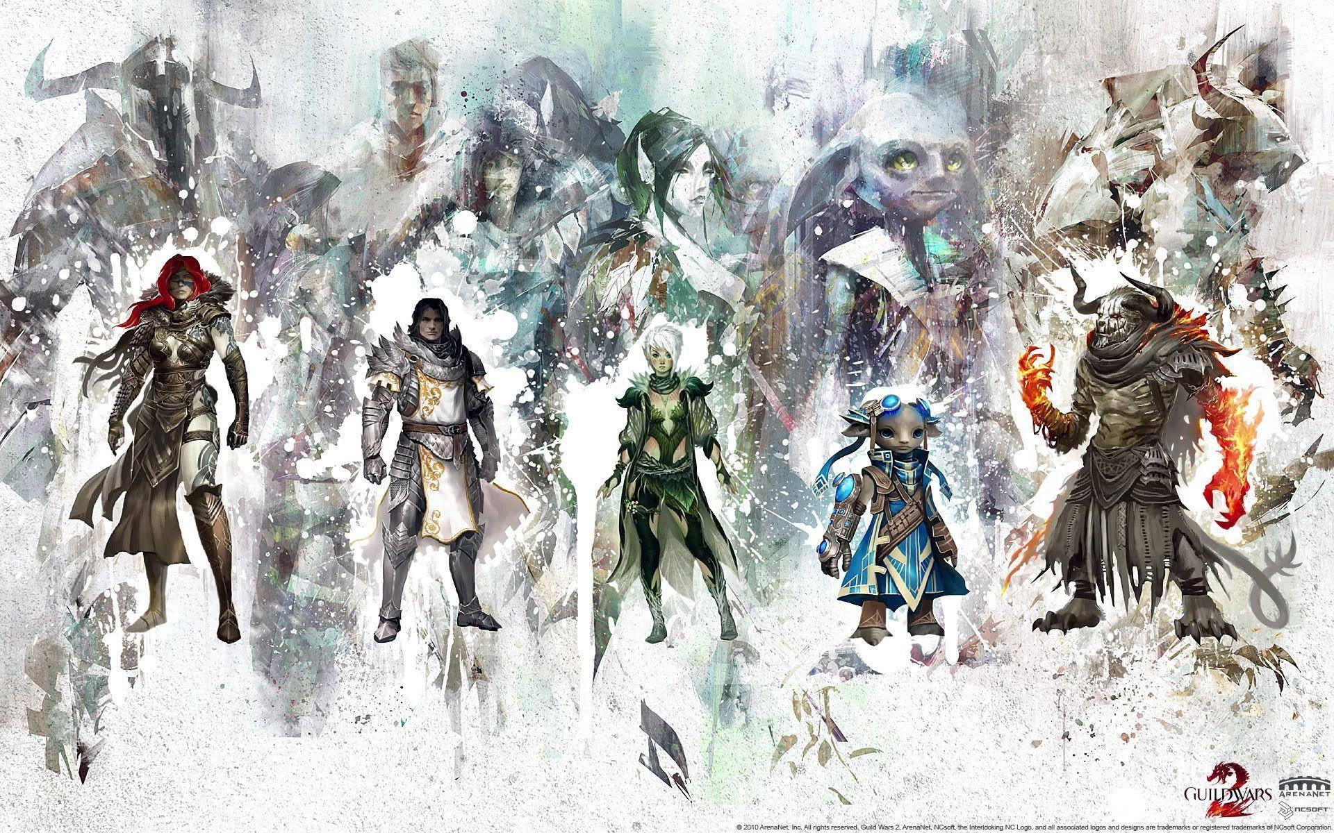 Guild Wars 2 abstrakt kunst Wallpapers