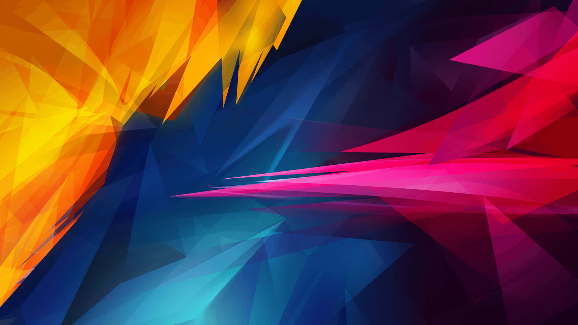 Gul Blå Pink Geometrisk Abstrakt Baggrund Wallpapers