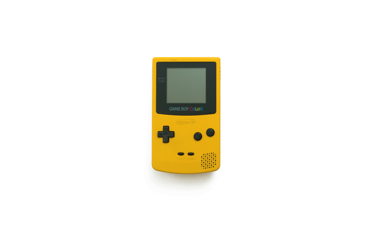Gul Game Boy Color-konsol Wallpapers