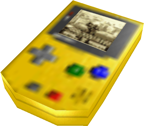 Gul Gameboy Classic Sløret Baggrund Wallpapers