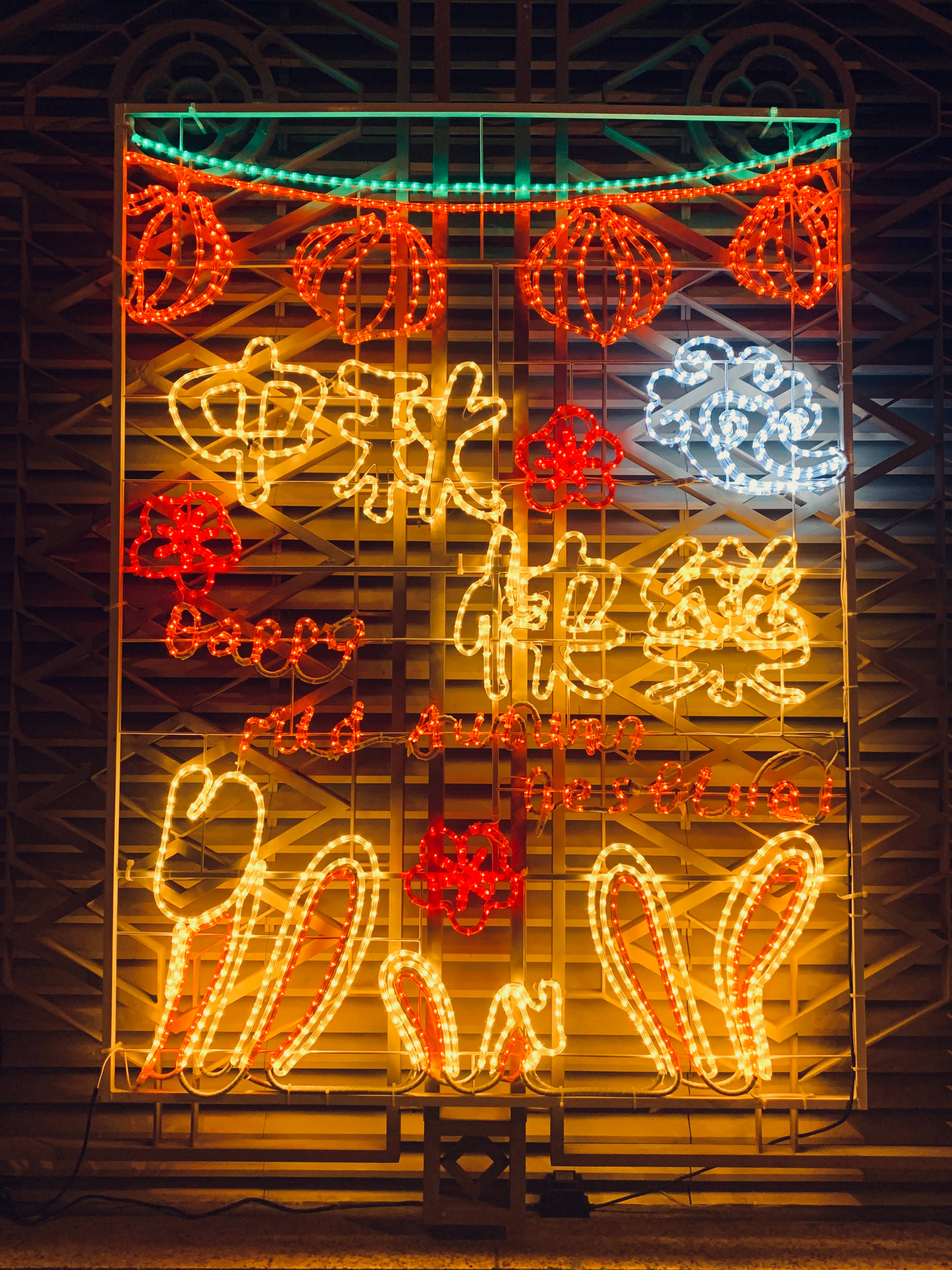 Gul kinesisk skiltning neon iPhone Wallpapers