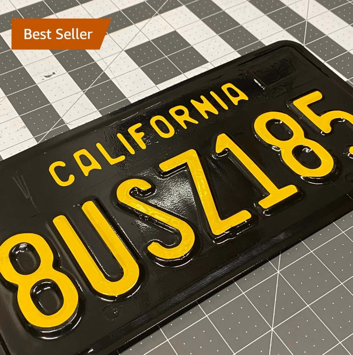 Gul sort Californien nummerplade Wallpapers