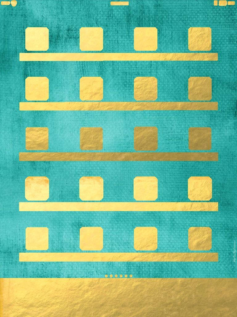 Guld og teal iPad Mini Wallpapers