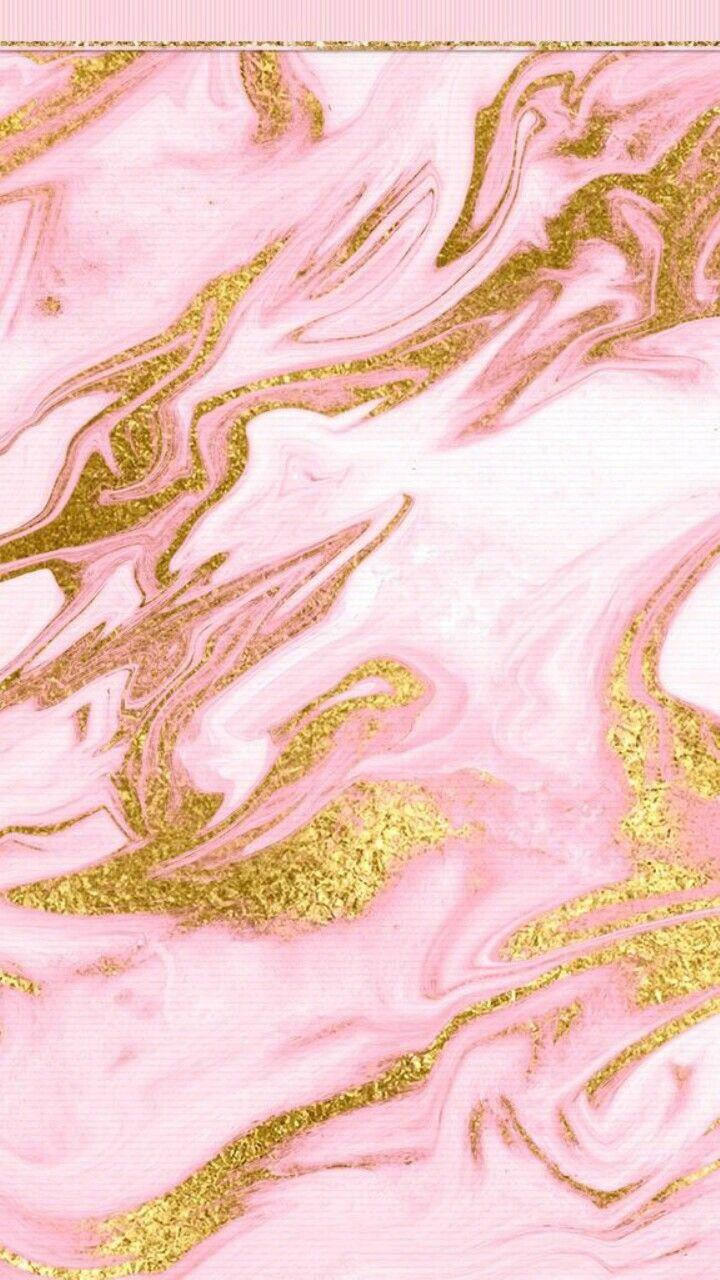 Guldæstetisk lyserød marmor Wallpapers