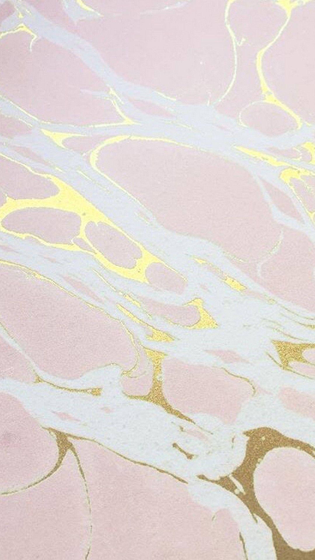 Guldæstetisk lyserød og hvid marmor Wallpapers