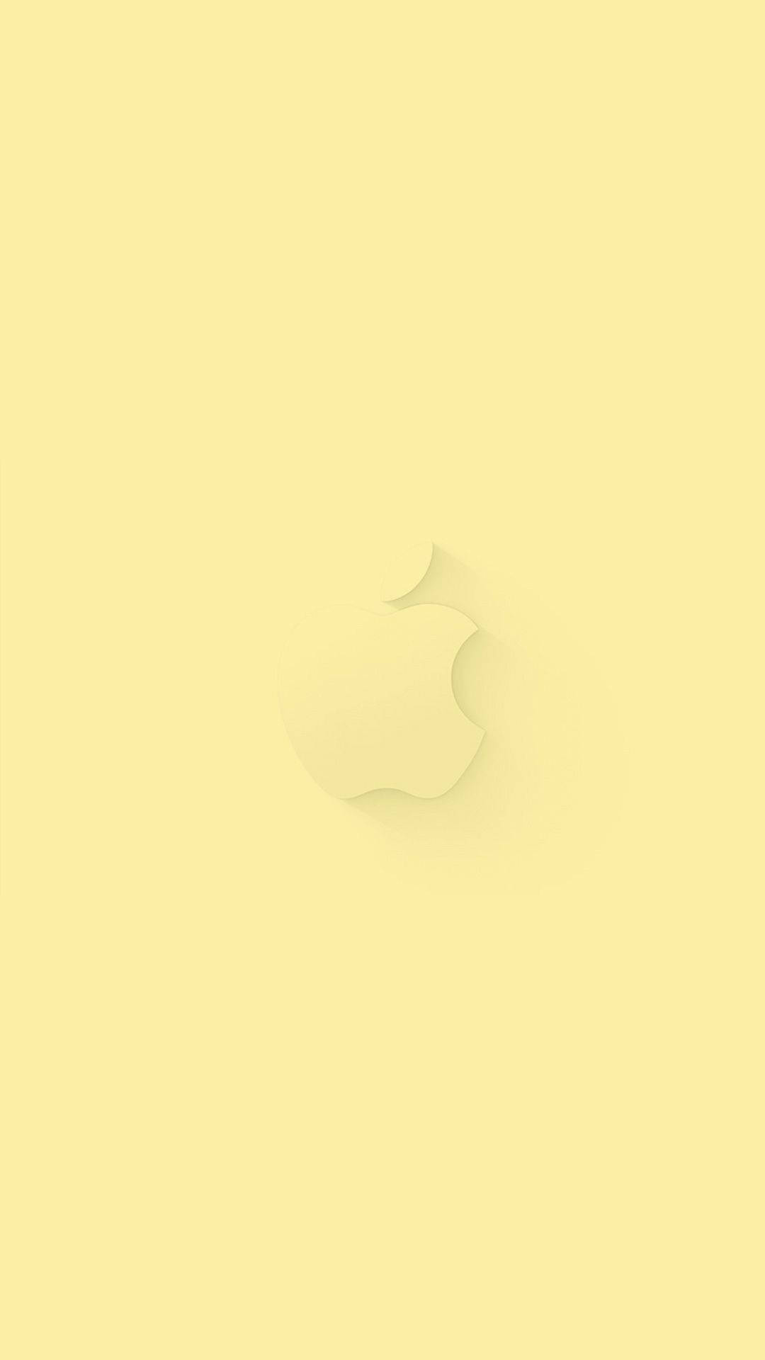 Gult Apple-logo æstetisk iPhone 11 Wallpapers